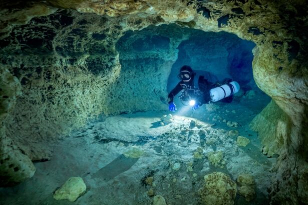 cave diving