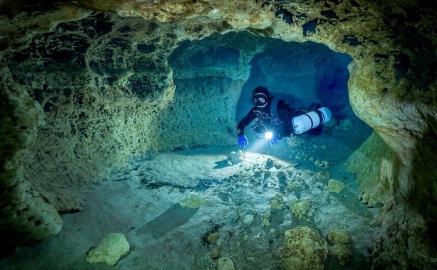 cave diving