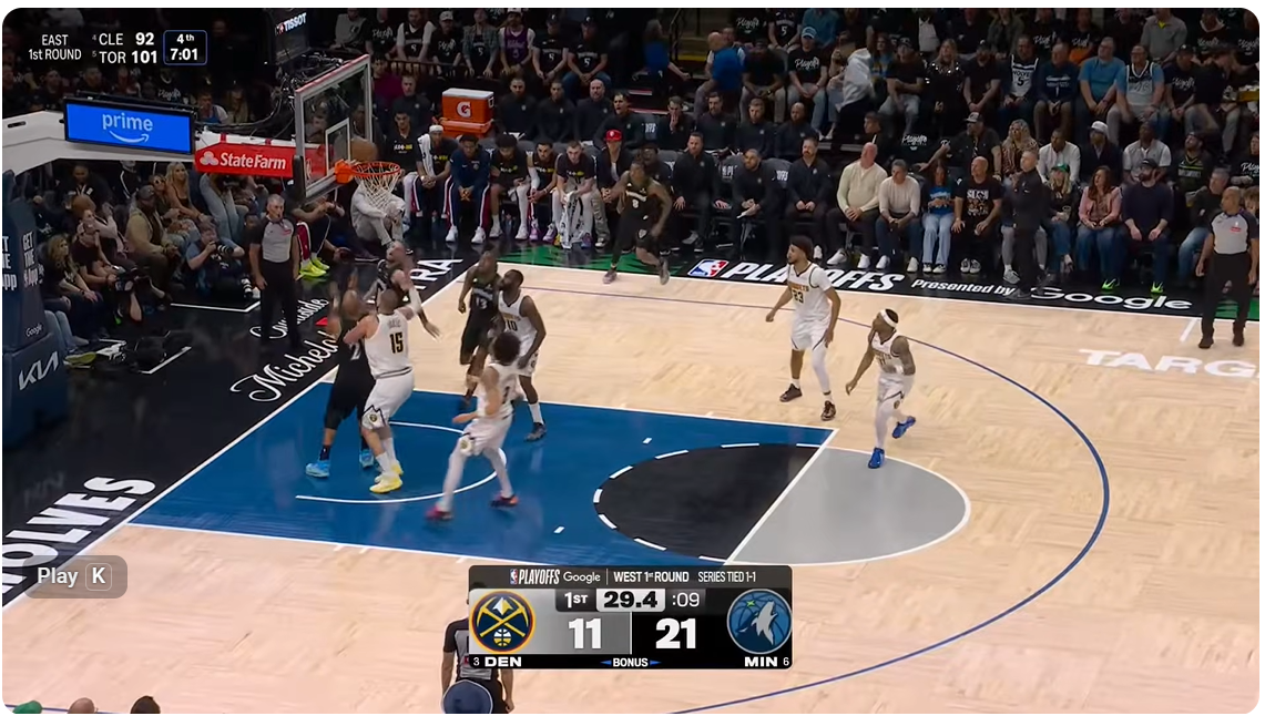 Timberwolves vs Nuggets