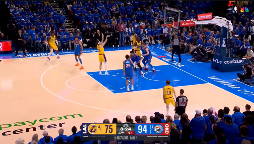 Oklahoma City Thunder, Los Angeles Lakers, NBA playoffs,