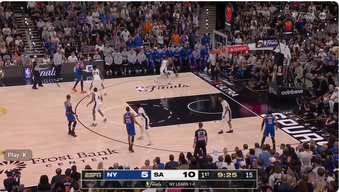Knicks vs spurs game 2
